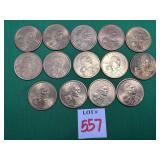 14 Sacagawea $1 Coins