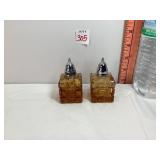 Anchor Hocking Amber S&P Shakers