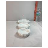 Fenton Hobnail Milk Glass Ashtrays
