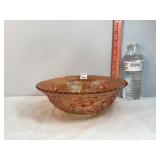 Carnival Glass Marigold Open Rose Bowl