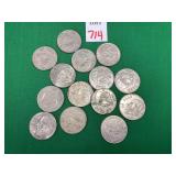 1970s Mexican 1 Peso Coins