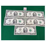 5 - Assorted $2 Bills