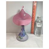 Fenton Burmese Signed Hand Painted Vase