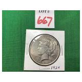 1924 Peace Dollar