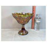 Indiana Glass Harvest Grape Pedestal Compote