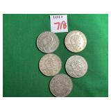 Mexican 5 Peso Coins