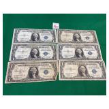 6 - 1935A Series $1 Silver Certificates