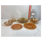 Carnival Glass Marigold Bowls & Small Plates