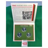 1943 Wartime Steel Cents