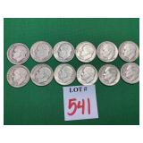 12 - 1946-1962 Roosevelt Dimes