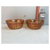 Marigold Basket Weave Bowls