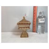 Carnival Glass Marigold Wedding Box Dish