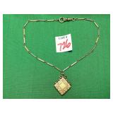Antique Victorian Era Locket w/Chain