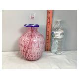 Fenton Pink Bubble Glass Vase