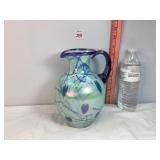 Fenton Fetty Blue Hanging Hearts Pitcher