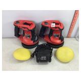 Bauer 20v 6" Orbital Buffers w/ 1 Charger, No Batt