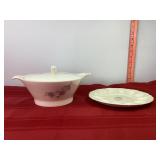 Steubenville Pottery Co Egg Plate & Casserole Dish