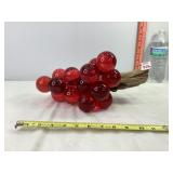 Red Lucite Grape Cluster