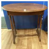 Antique Oval Side Stand w/Drawer