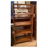 Mission Style Wooden Folding Bookcase