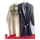 London Fog Overcoat 42R & Smoking Jacket Sz L