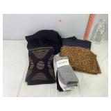 Scarves, Copper Knee Braces & Socks