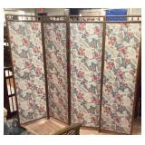 Vintage 4 Panel Room Divider