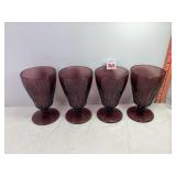 Hazel Atlas Amethyst Goblets