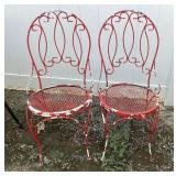 2 Metal Chairs