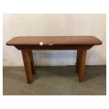 Wooden Bench Approx 35" W x 12" D x 18" T