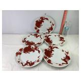 5 - Fitz & Floyd Inc. Dragon Plates