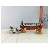 Cast Horse Drawn Fire Engine w/Ladders