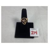 14k Gold Ring w/Diamond Sz 6.5