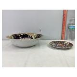 German Porcelain Bowl & Japanese Plate