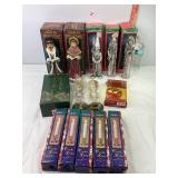 Carolers, Santas, Candlesticks & Lamps