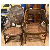 Cane Bottom Rocker & Side Chair