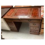 Mahogany Leather Top Desk