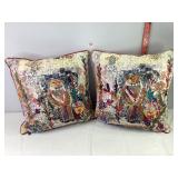 Pier One Embroidered Throw Pillows