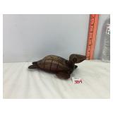 Hand Carved Wooden Turtle