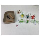 Metal Bug Napkin Rings & Misc