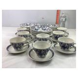 Ikea Blue & White Dishware