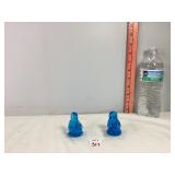 Glass Blue Birds w/Signature