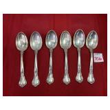 6 Sterling Spoons
