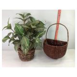 Basket & Greenery