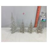 Glass Christmas Trees