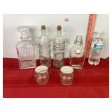Glass Decanter & Other Bottles