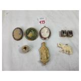 Cameos, Cuff Links & Misc