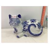 Chinese Chinoiserie Ceramic Cat