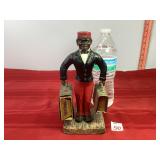 Vtg Black American Bell Hop Smoking Station