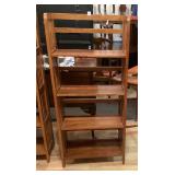 Mission Style Wooden Folding Bookcase